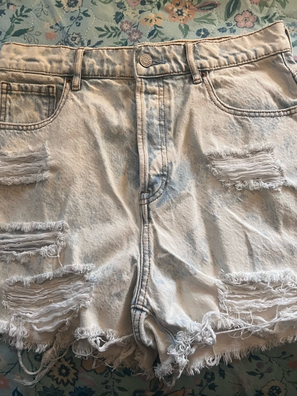 PacSun Light Blue Washed Denim Shorts